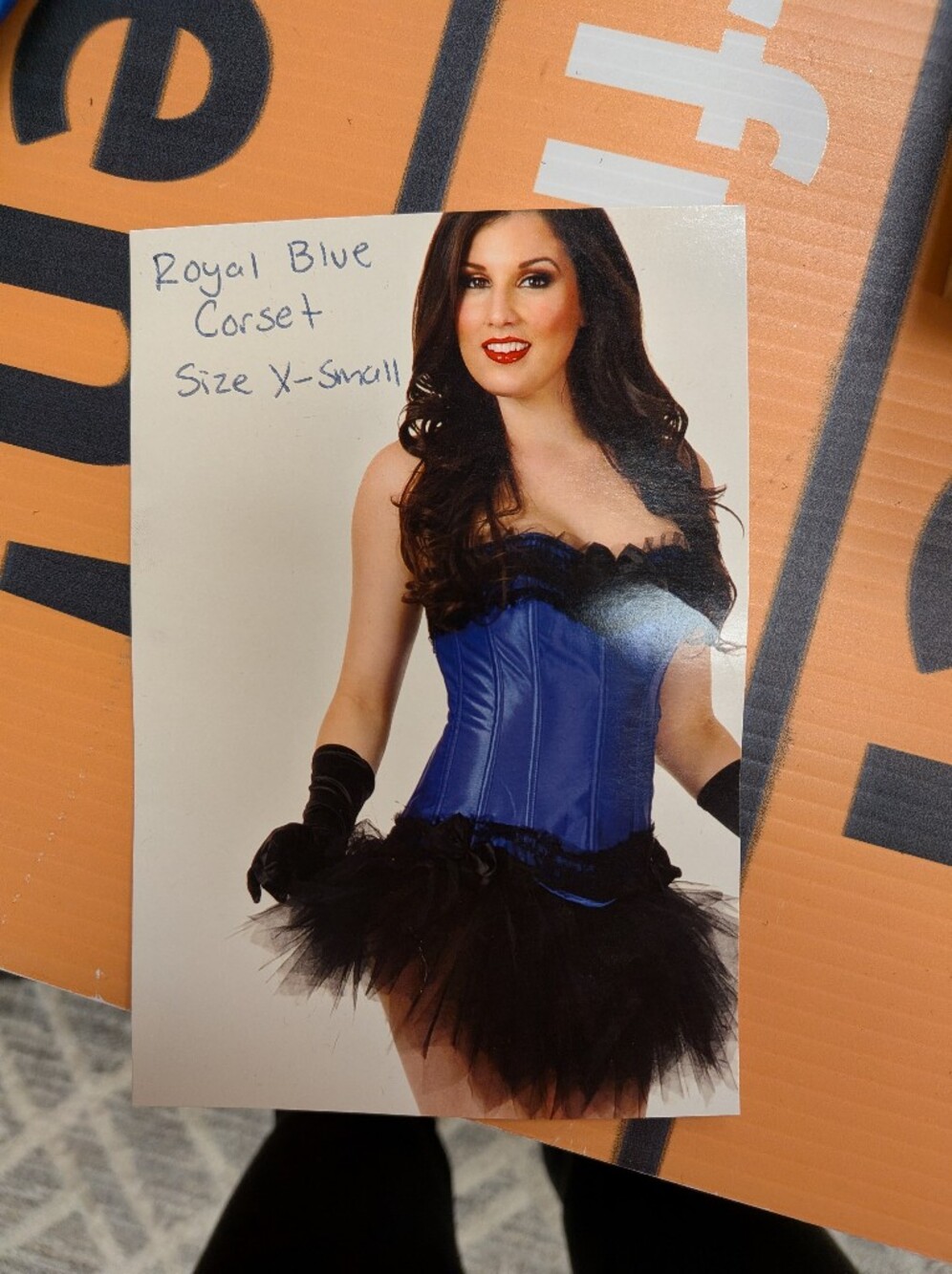 New Women's XS Blue Corset Top
